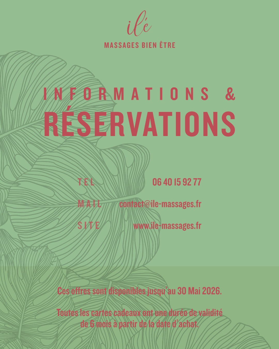 Infos & réservations de l'offre