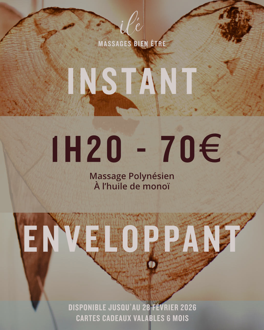 Massage Instant enveloppant de 1h20