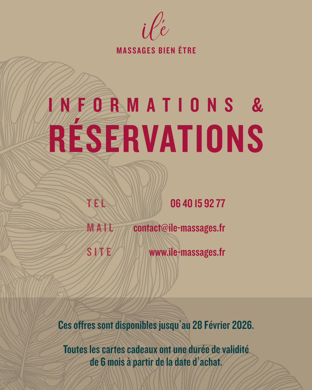 Infos & réservations de l'offre